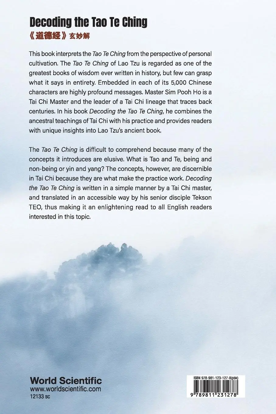 Rückseite: 9789811231278 | DECODING THE TAO TE CHING | Pooh Ho Sim &amp; Tekson Teo | Taschenbuch