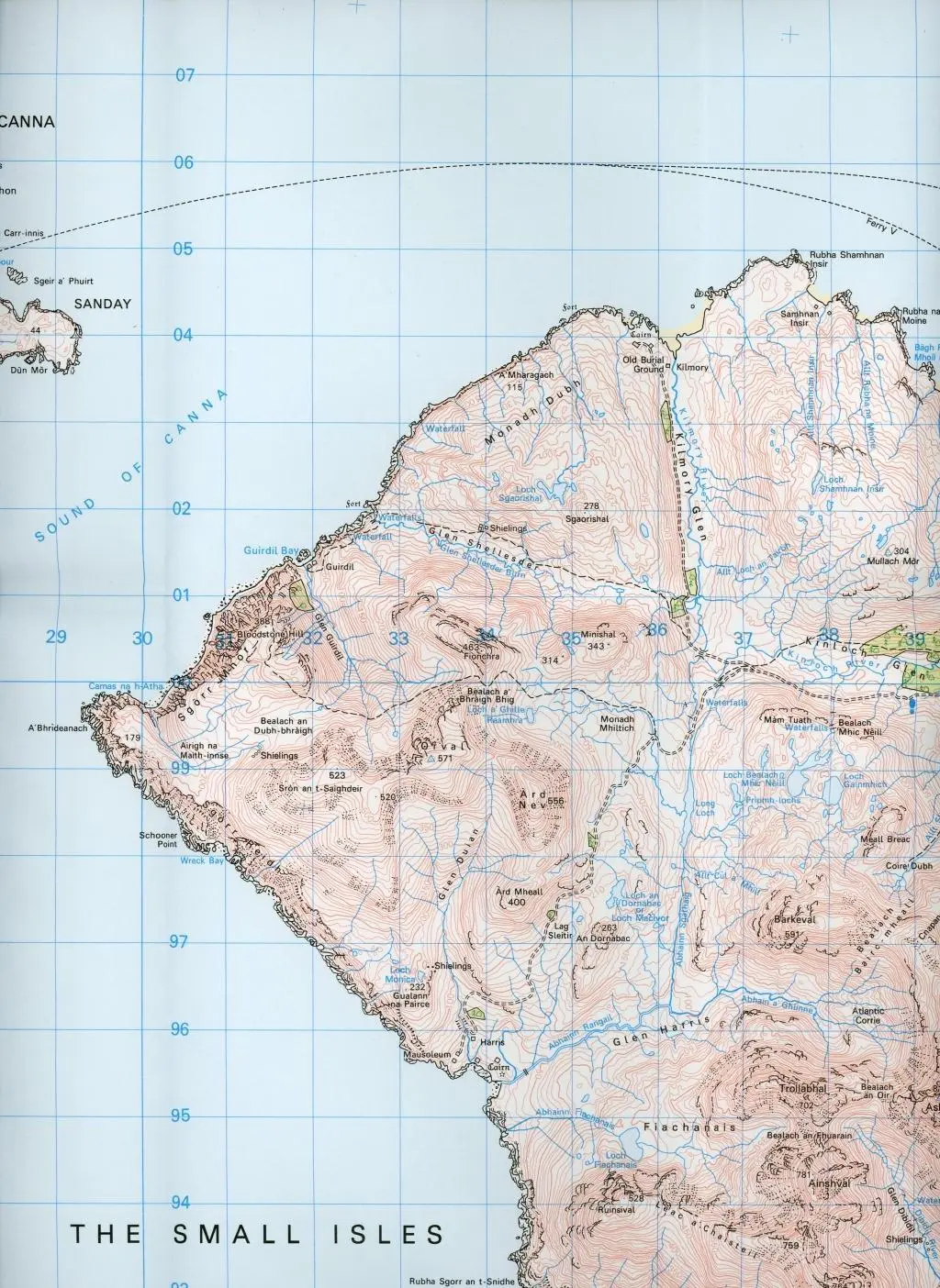 Bild: 9780319261378 | Rum, Eigg &amp; Muck | Ordnance Survey | (Land-)Karte | OS Landranger Map