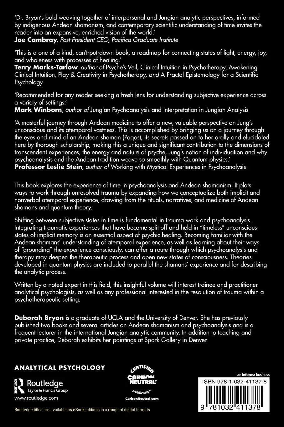 Rückseite: 9781032411378 | Time and Trauma in Analytical Psychology and Psychotherapy | Bryon