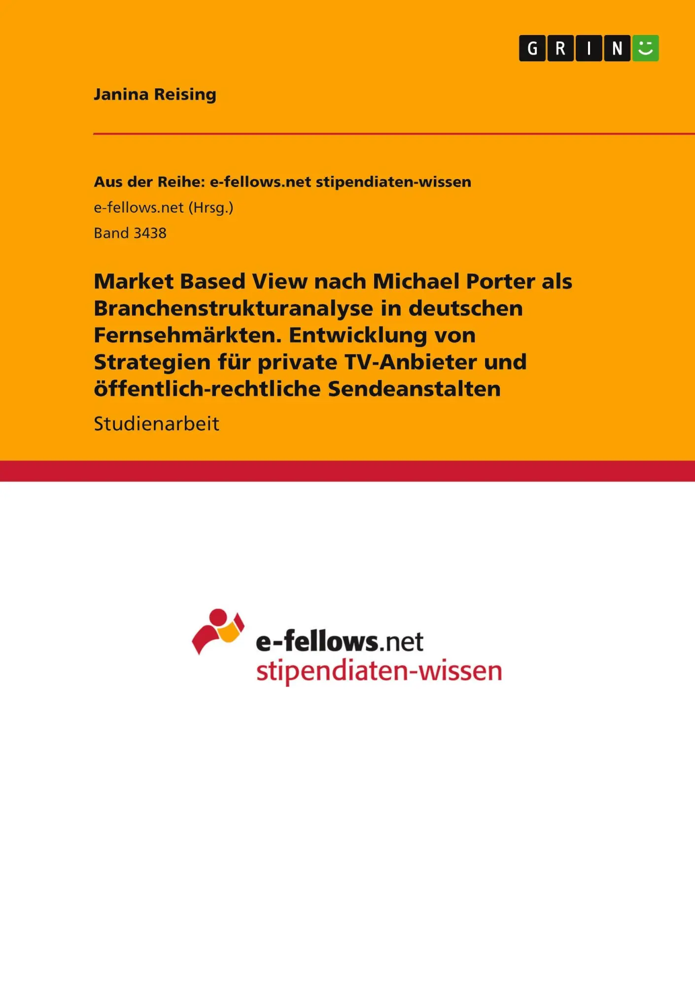Market Based View nach Michael Porter als ... | preigu