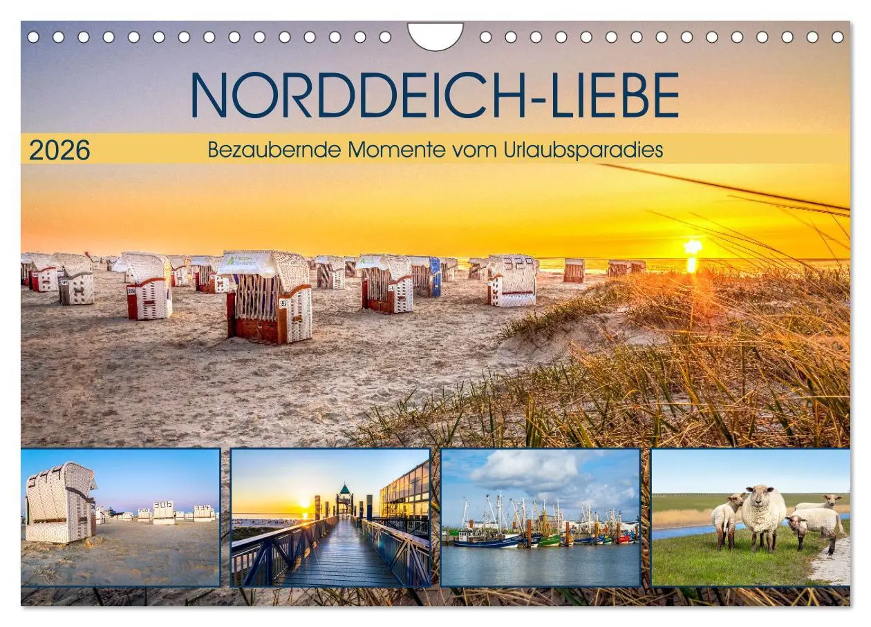 Cover: 9783457641378 | NORDDEICH-LIEBE (Wandkalender 2026 DIN A4 quer), CALVENDO...