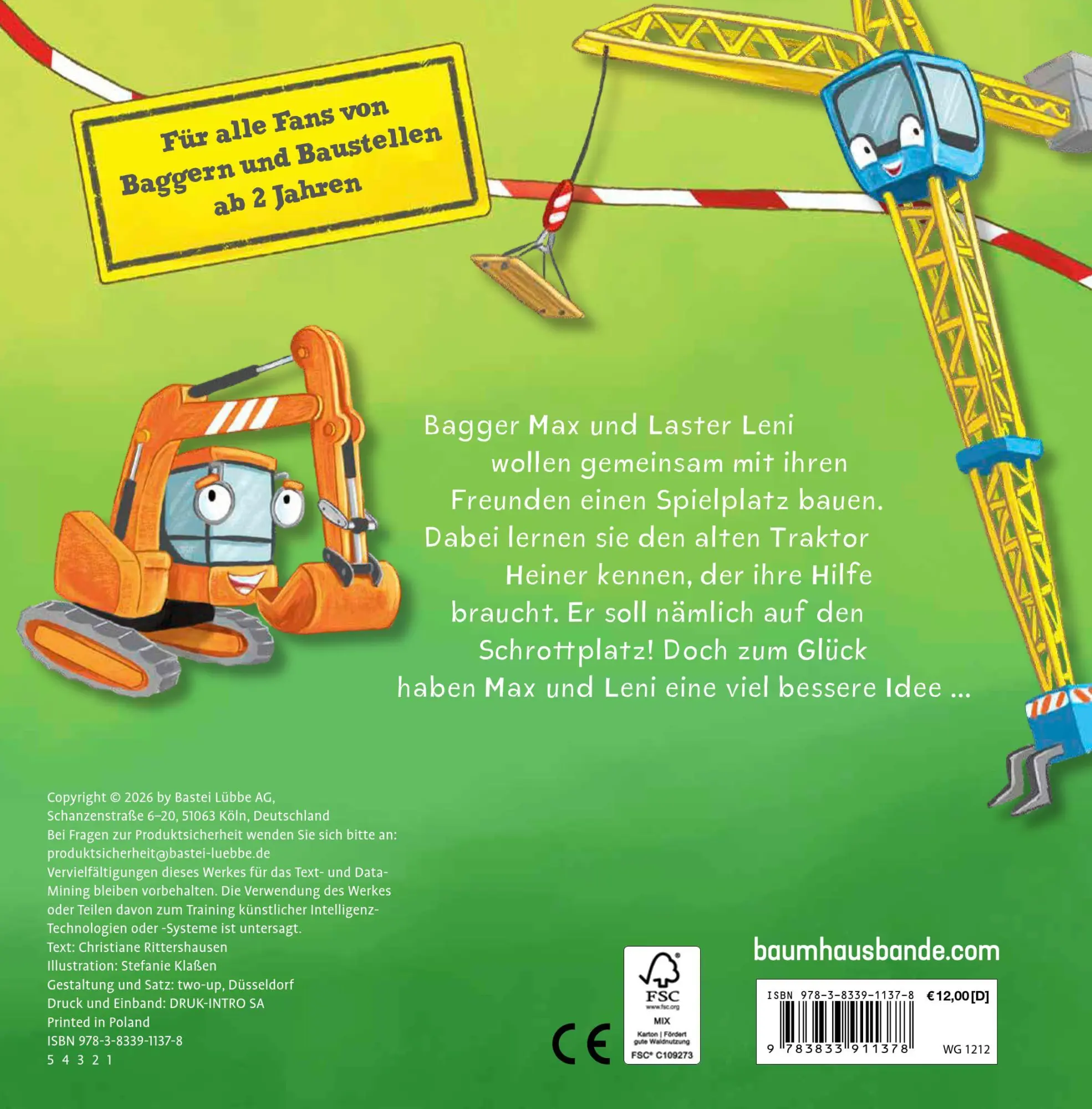 Bild: 9783833911378 | Bagger Max und Laster Leni - Abenteuer auf der Baustelle | Buch | 2026