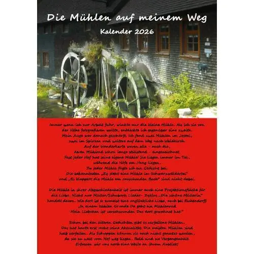 Cover: 9783887781378 | Die Mühlen auf meinem Weg | Kalender 2026 | Botsch Hanno | Kalender