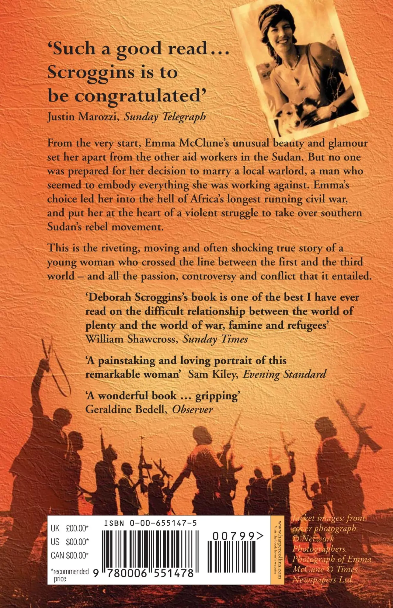 Rückseite: 9780006551478 | Emma's War | Love, Betrayal and Death in the Sudan | Deborah Scroggins