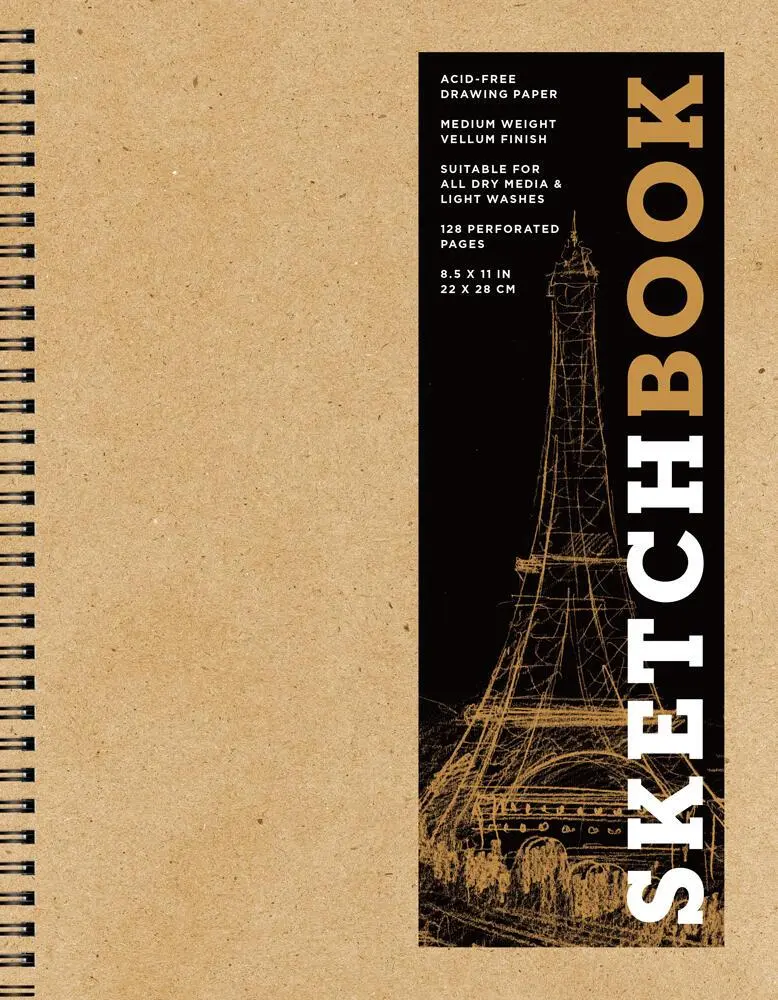 Cover: 9781454931478 | Sketchbook 8.5 X 11 Kraft Spiral Hardcover Mixed Media Sketchbook...