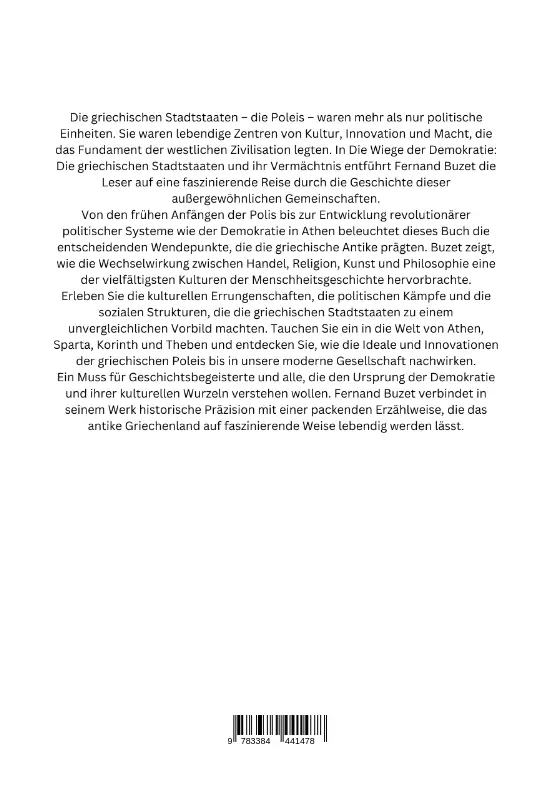 Bild: 9783384441478 | Die Wiege der Demokratie: Die griechischen Stadtstaaten und ihr...