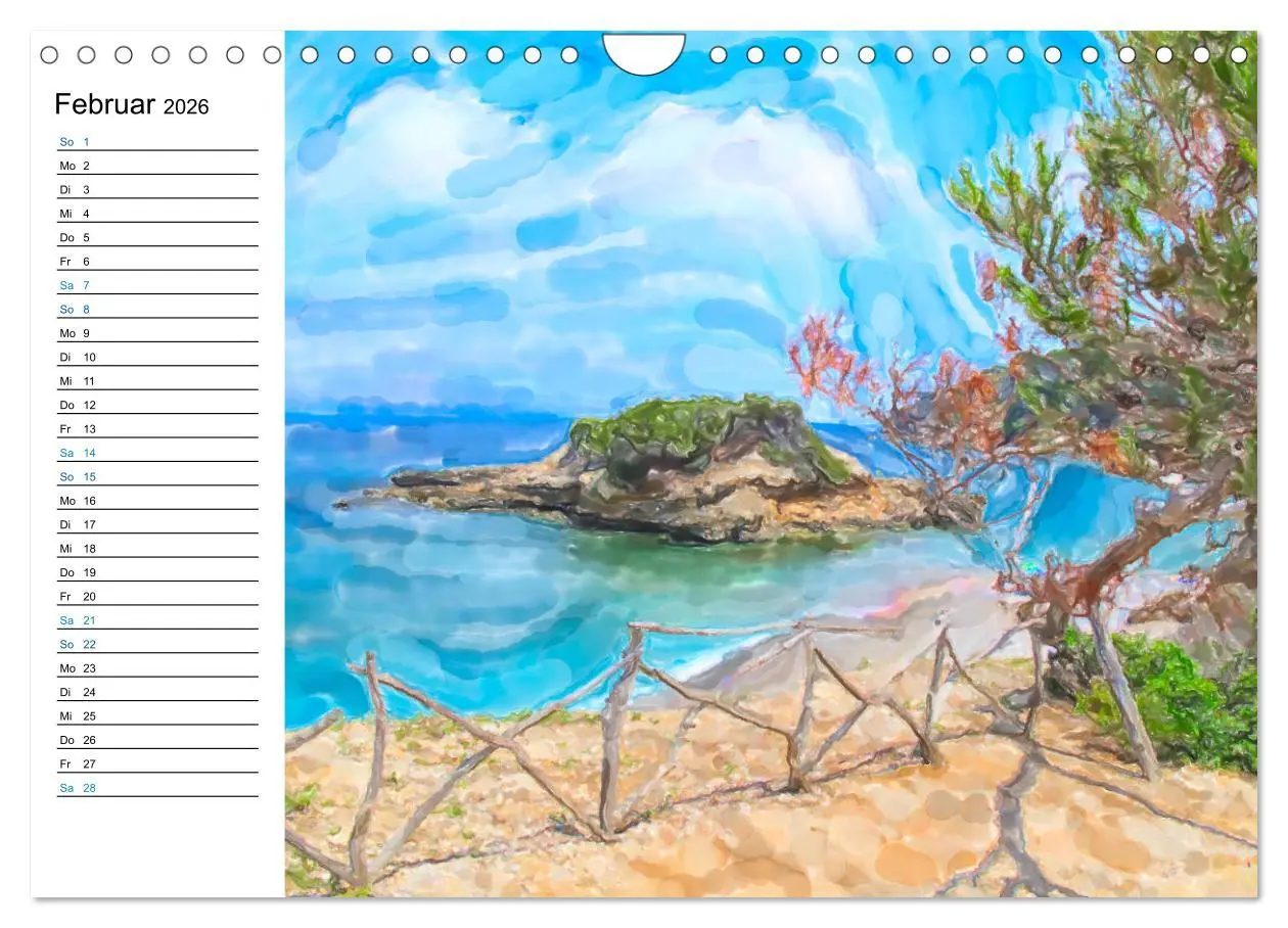 Bild: 9783457701478 | Mallorca - Impressionen in Aquarellfarben (Wandkalender 2026 DIN A4...