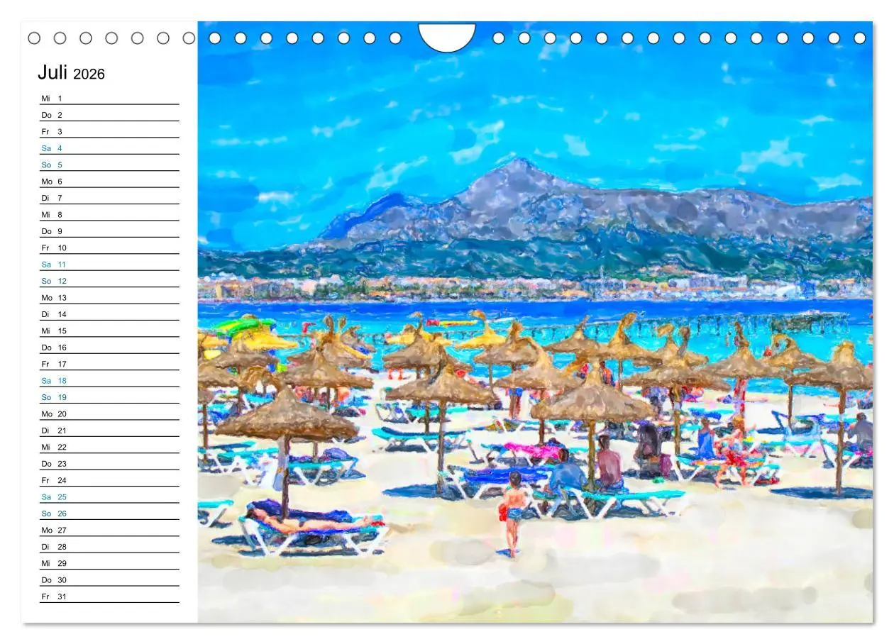 Bild: 9783457701478 | Mallorca - Impressionen in Aquarellfarben (Wandkalender 2026 DIN A4...