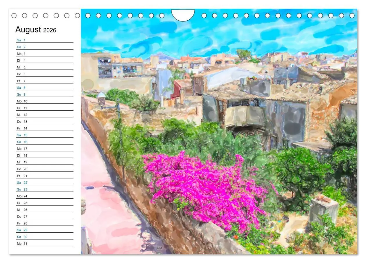 Bild: 9783457701478 | Mallorca - Impressionen in Aquarellfarben (Wandkalender 2026 DIN A4...