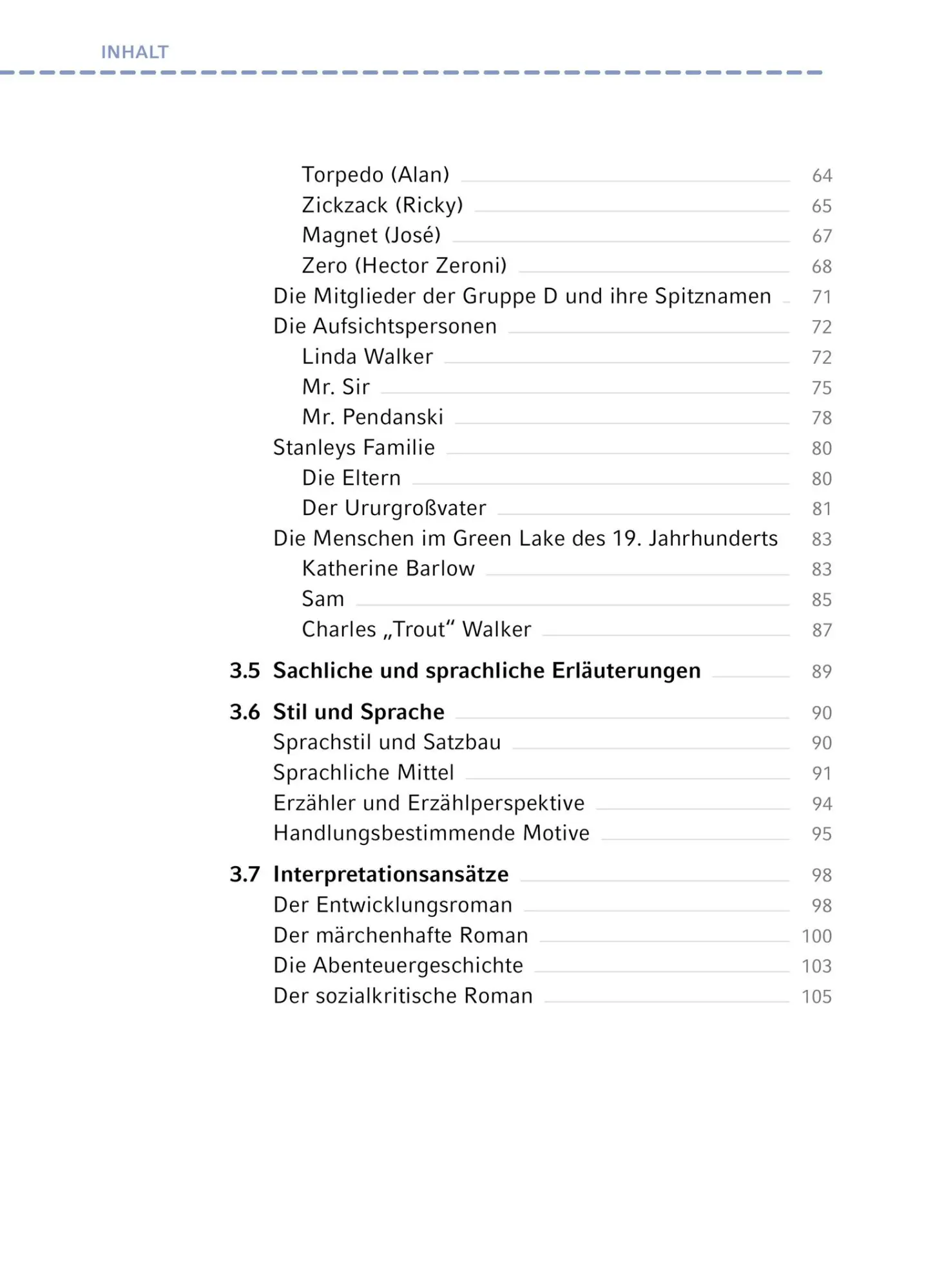 Bild: 9783804431478 | Löcher - Textanalyse und Interpretation | Louis Sachar | Taschenbuch