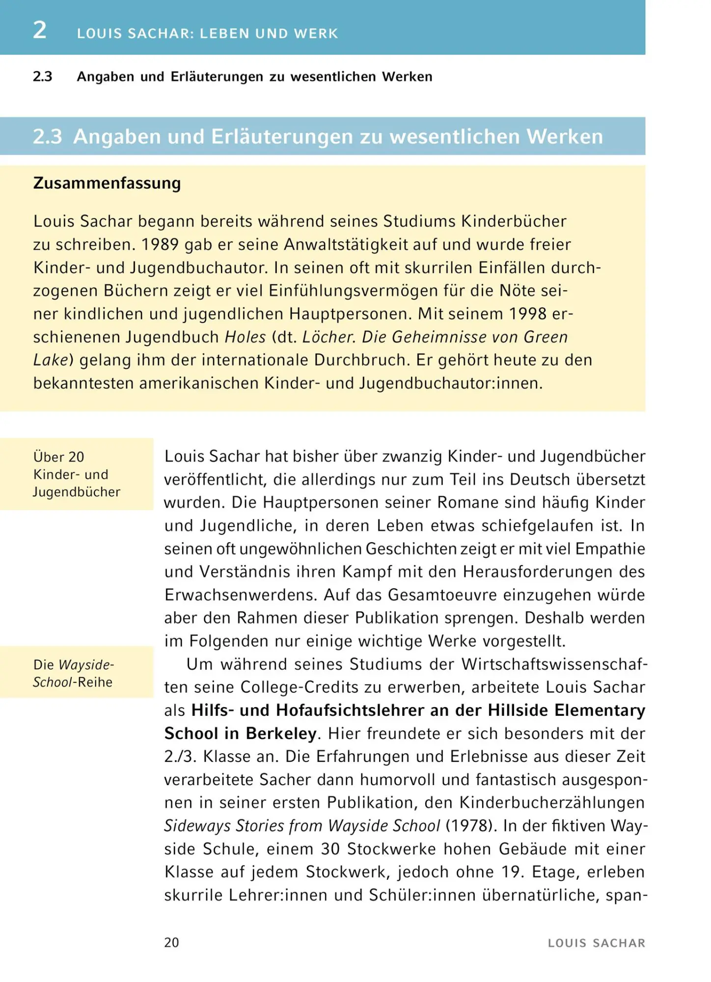 Bild: 9783804431478 | Löcher - Textanalyse und Interpretation | Louis Sachar | Taschenbuch