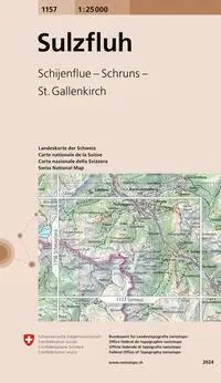 Cover: 9783302011578 | Swisstopo 1 : 25 000 Sulzfluh | swisstopo | (Land-)Karte | Deutsch