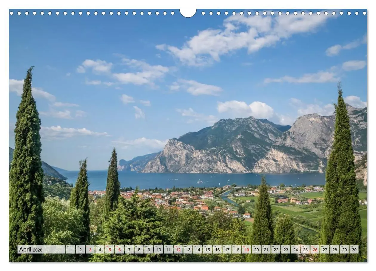 Bild: 9783516021578 | WUNDERBARER GARDASEE Riva del Garda und Torbole (Wandkalender 2026...