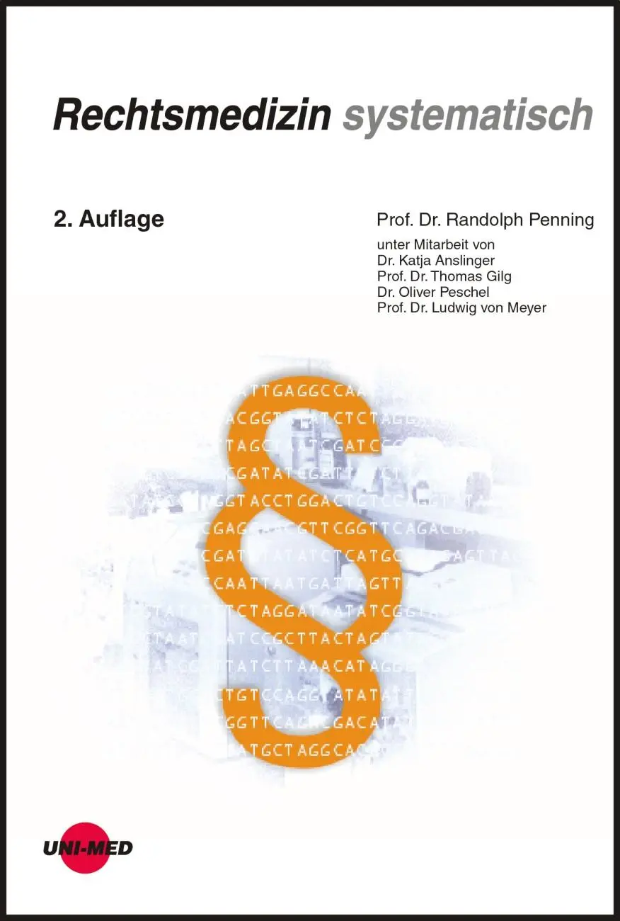 Cover: 9783895991578 | Rechtsmedizin systematisch | Randolph Penning | Buch | 320 S. | 2005