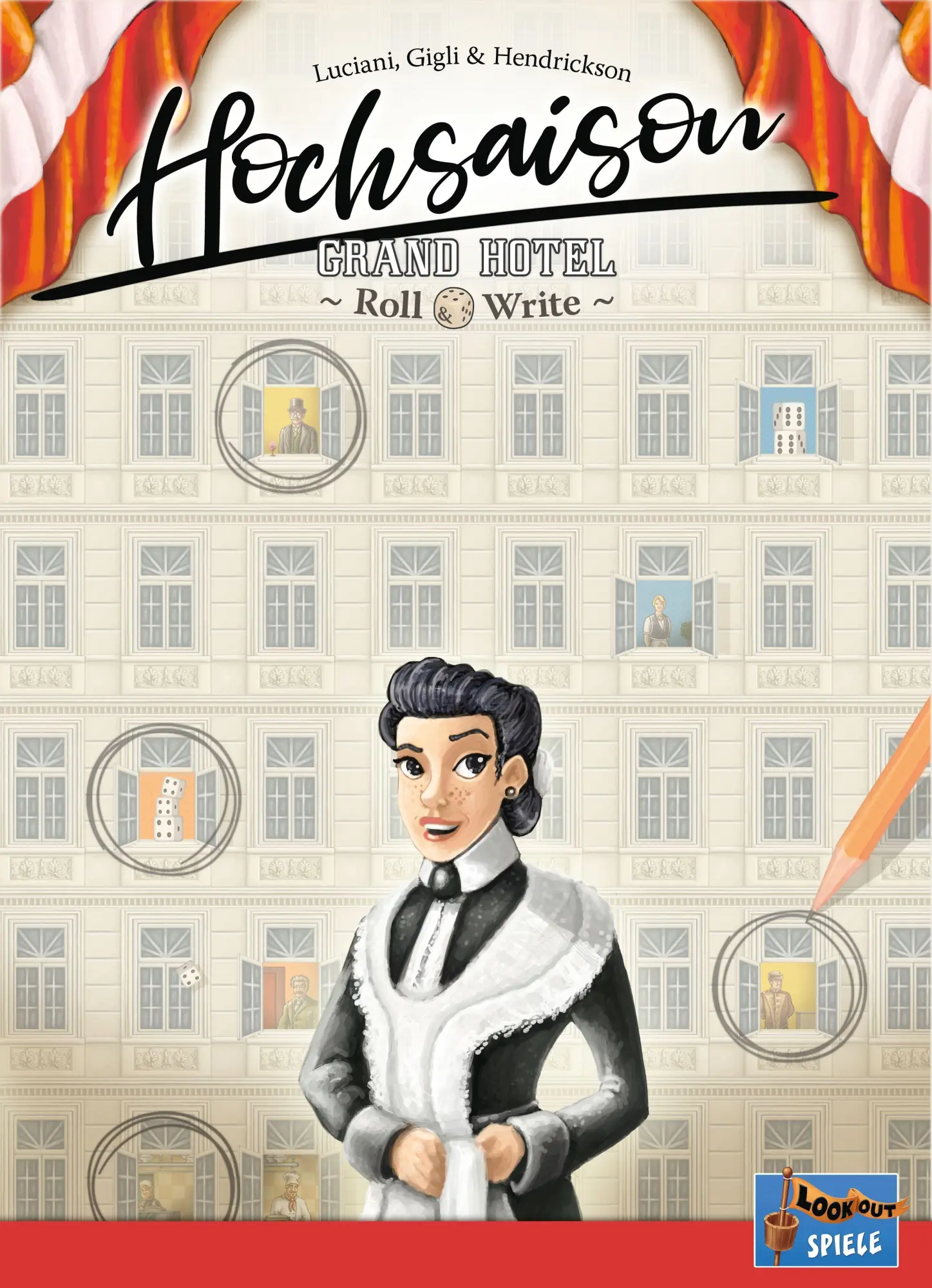 Cover: 4260402311678 | Hochsaison: Grand Hotel Roll &amp; Write | Virginio Gigil (u. a.) | Spiel