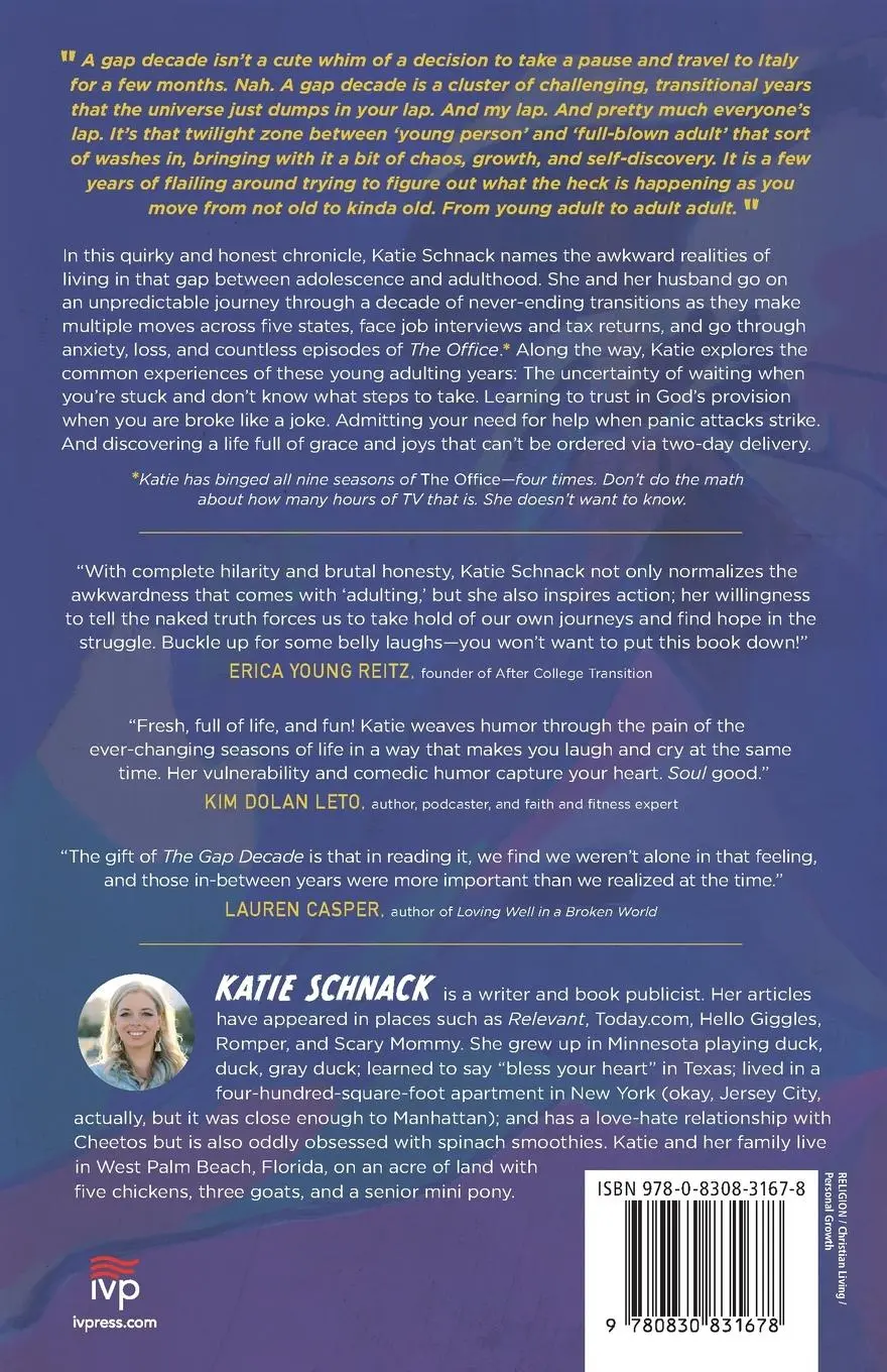 Rückseite: 9780830831678 | The Gap Decade | Katie Schnack | Taschenbuch | Englisch | 2021 | IVP