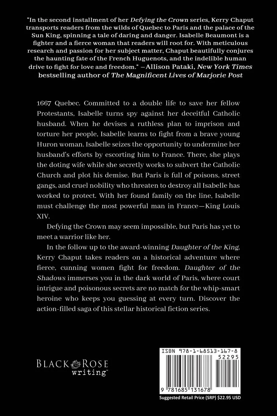 Rückseite: 9781685131678 | Daughter of the Shadows | Kerry Chaput | Taschenbuch | Englisch | 2023