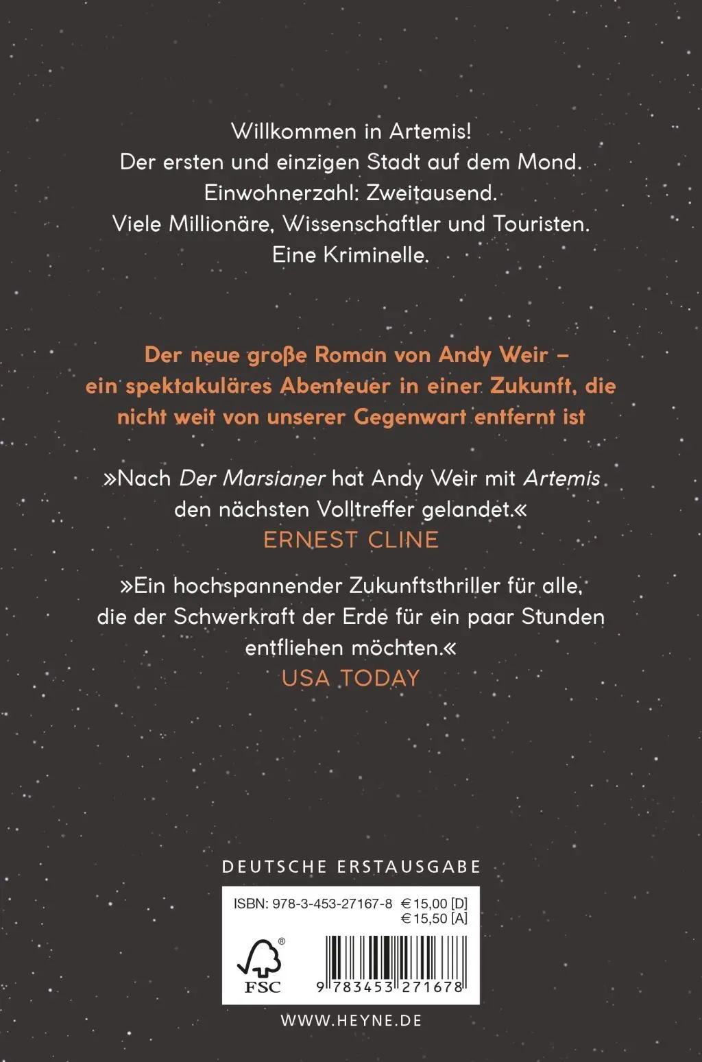 Bild: 9783453271678 | Artemis | Andy Weir | Taschenbuch | 432 S. | Deutsch | 2018 | Heyne