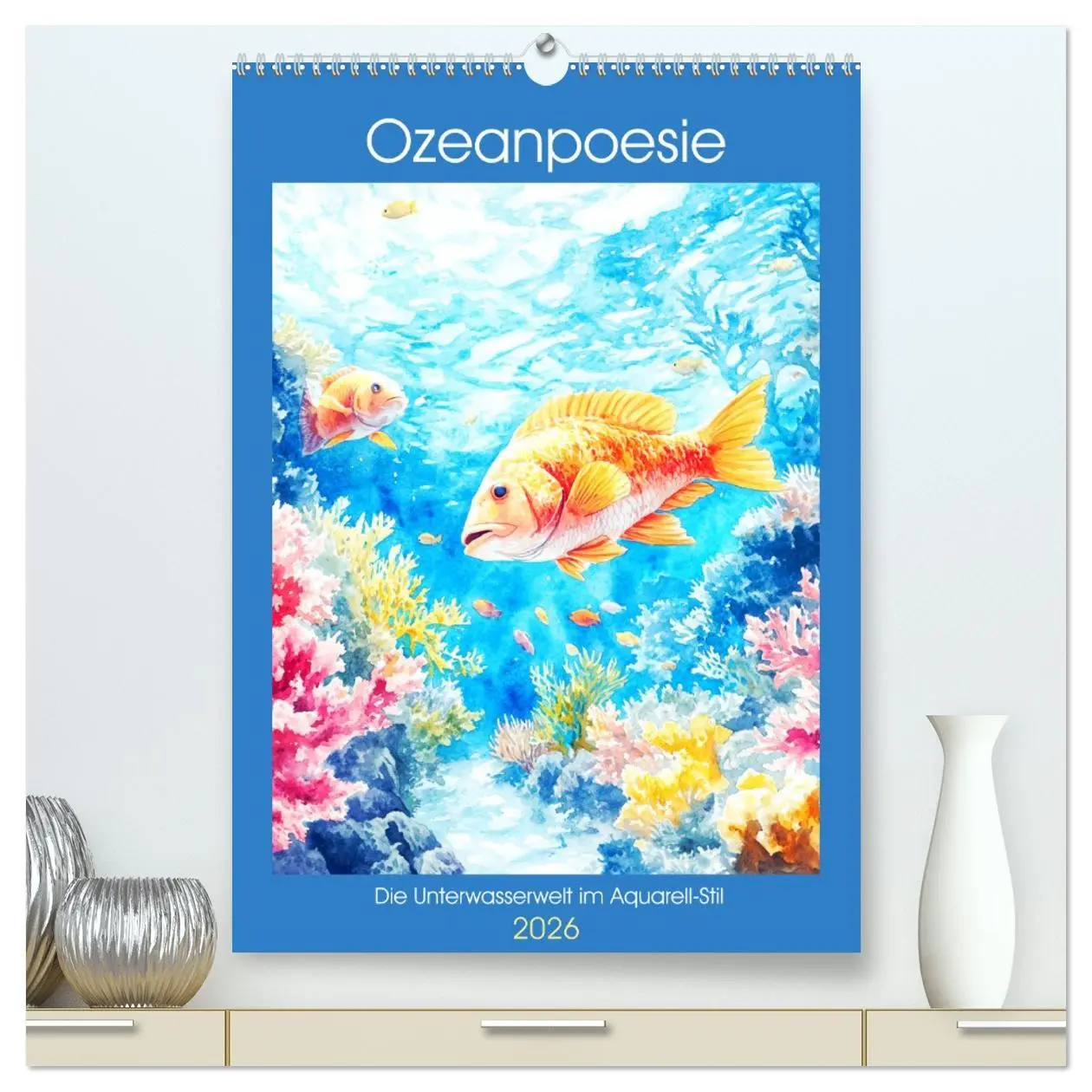 Cover: 9783457301678 | Ozeanpoesie. Die Unterwasserwelt im Aquarell-Stil (hochwertiger...