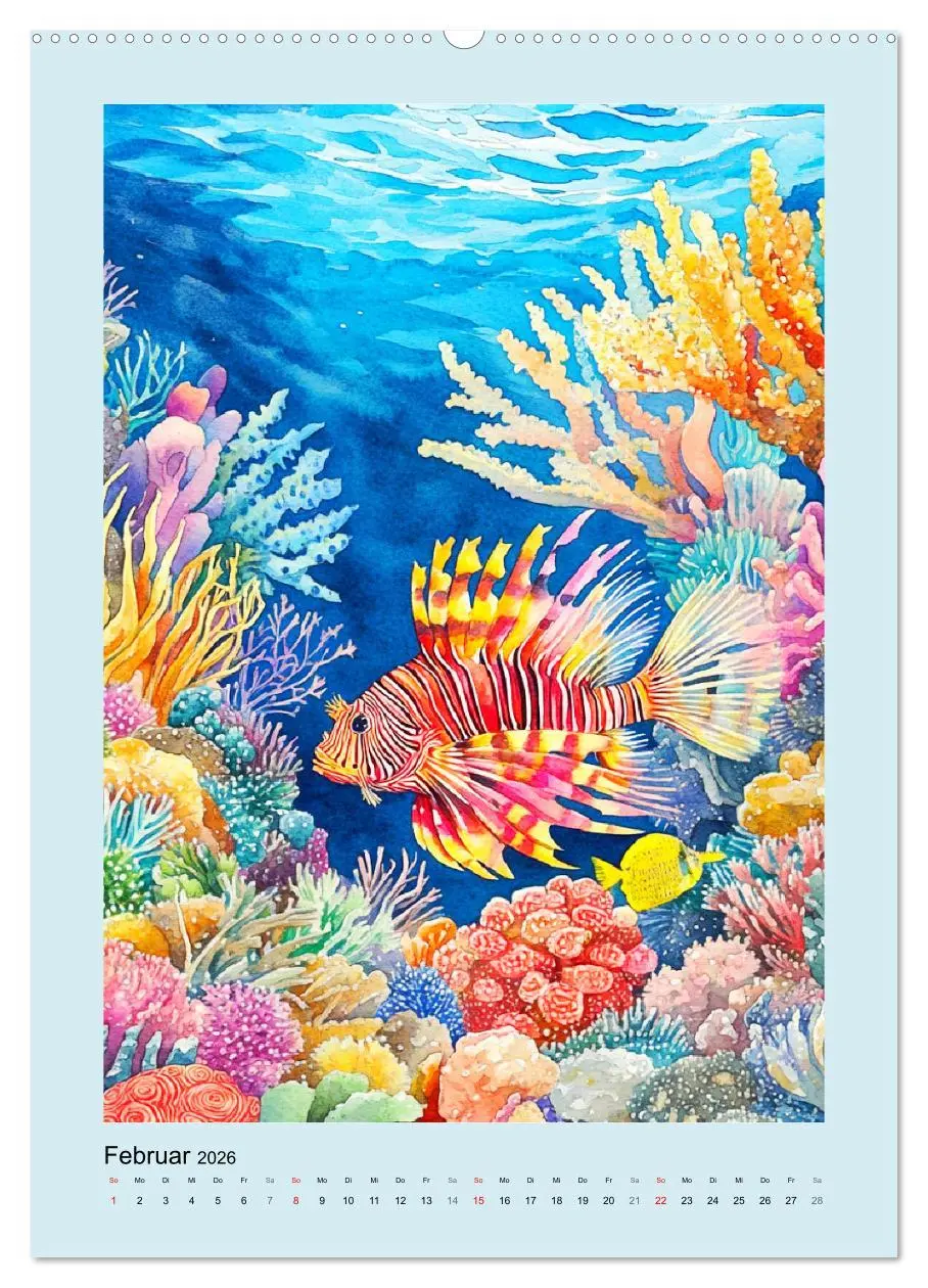 Bild: 9783457301678 | Ozeanpoesie. Die Unterwasserwelt im Aquarell-Stil (hochwertiger...