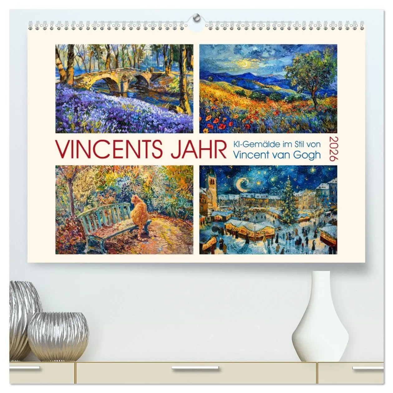Cover: 9783457471678 | Vincents Jahr (hochwertiger Premium Wandkalender 2026 DIN A2 quer),...