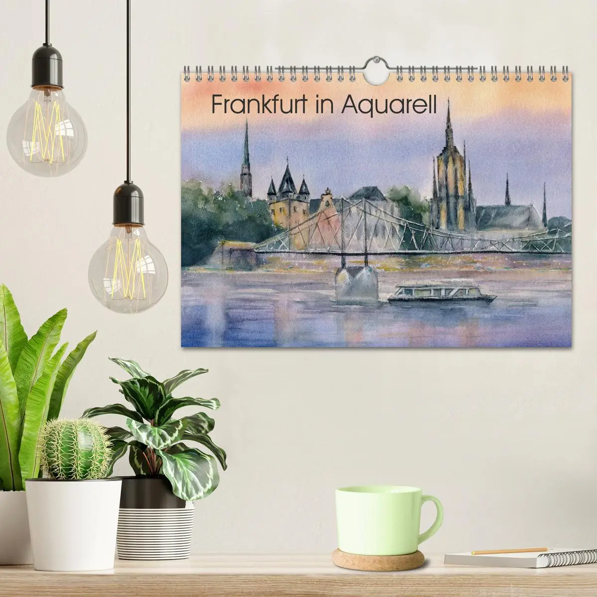 Bild: 9783457781678 | Frankfurt in Aquarell (Wandkalender 2026 DIN A4 quer), CALVENDO...