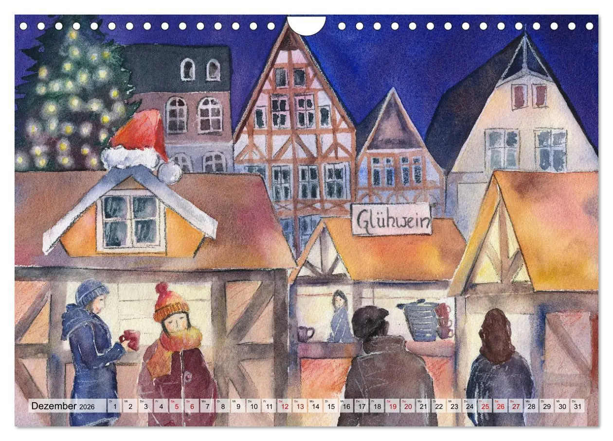 Bild: 9783457781678 | Frankfurt in Aquarell (Wandkalender 2026 DIN A4 quer), CALVENDO...