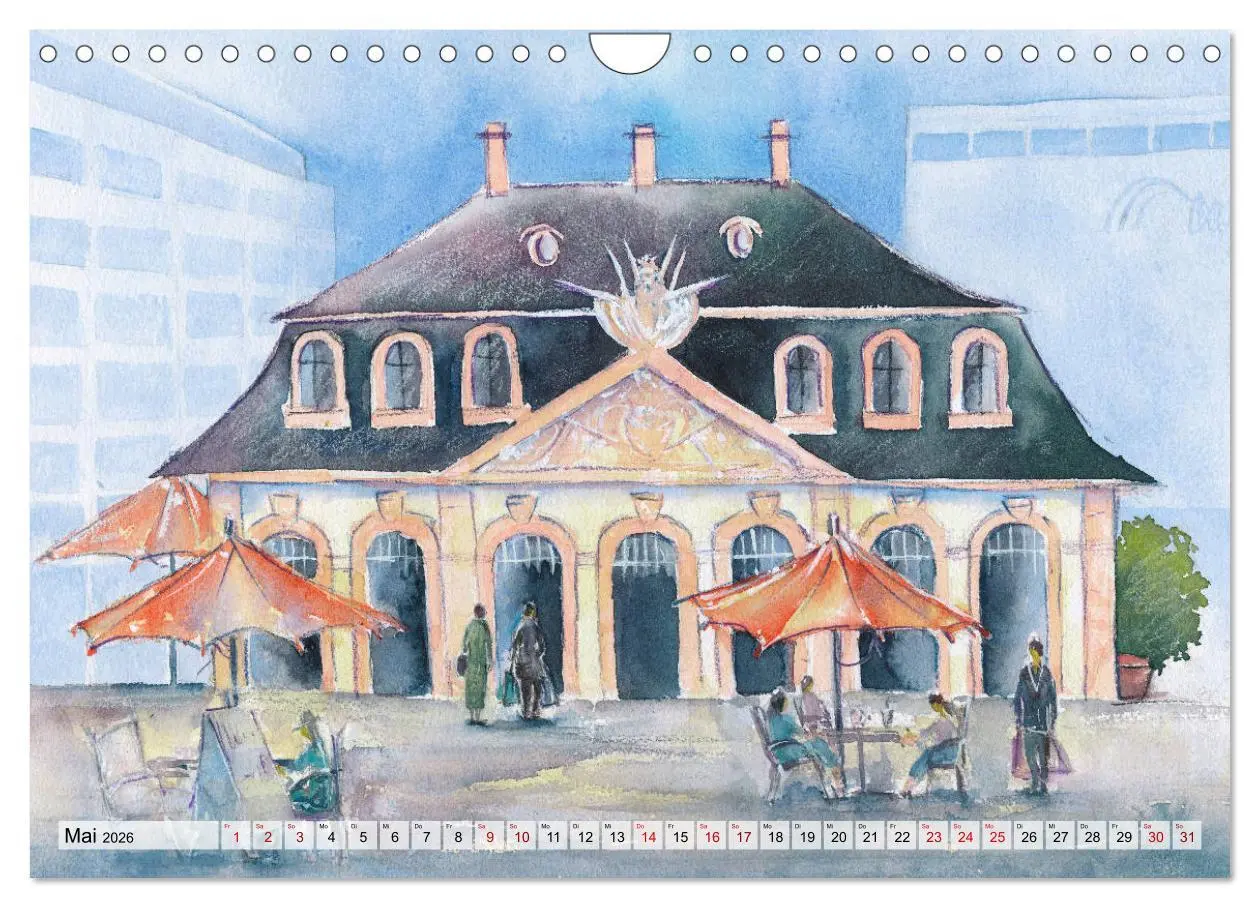 Bild: 9783457781678 | Frankfurt in Aquarell (Wandkalender 2026 DIN A4 quer), CALVENDO...