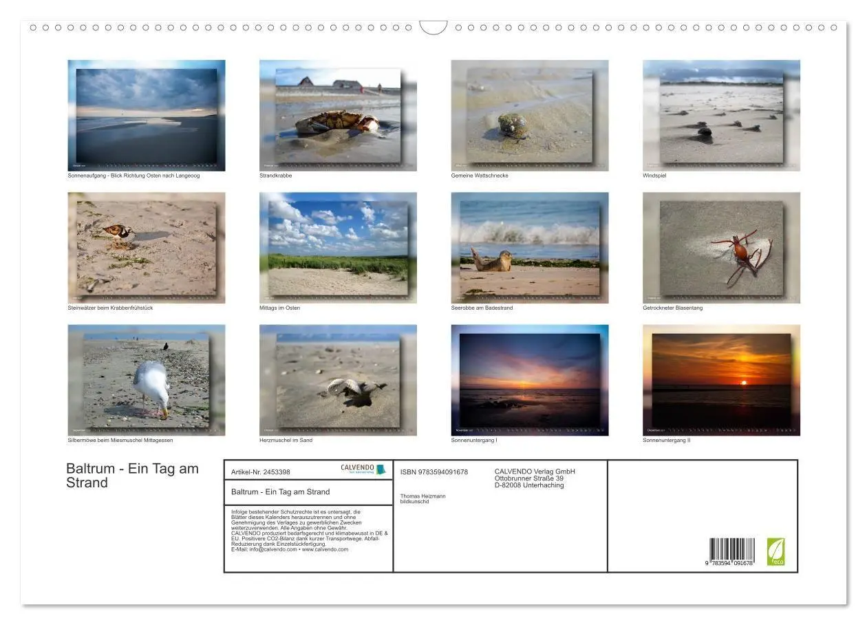 Bild: 9783594091678 | Baltrum - Ein Tag am Strand (Wandkalender 2027 DIN A2 quer),...