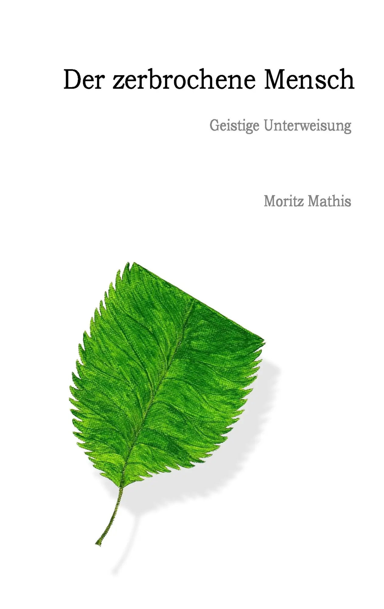 Cover: 9783839161678 | Der zerbrochene Mensch | Geistige Unterweisung | Moritz Mathis | Buch