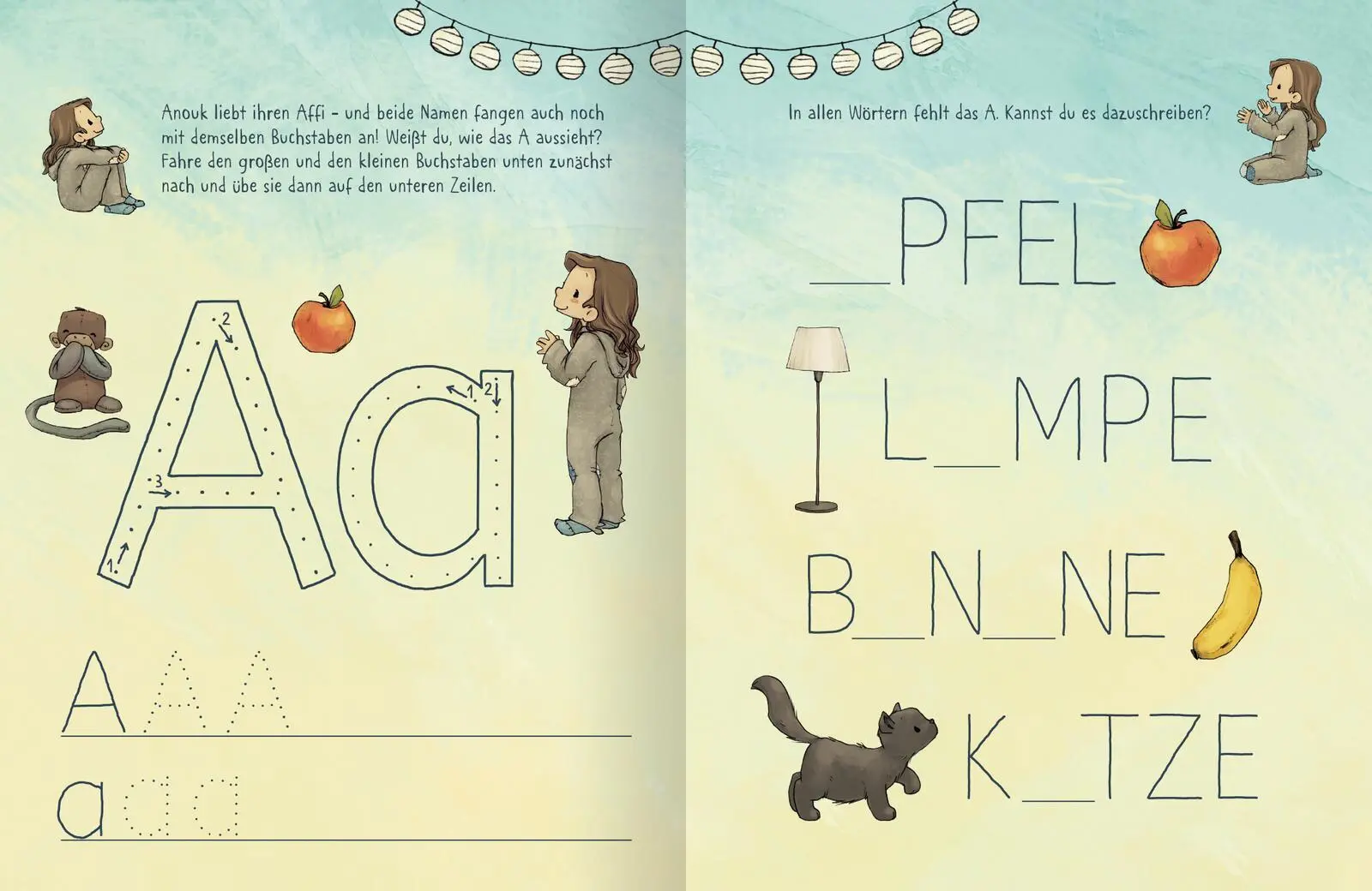 Bild: 9783845861678 | Anouk - Erste Buchstaben | Mit abwischbarem Stift | Maffay (u. a.)