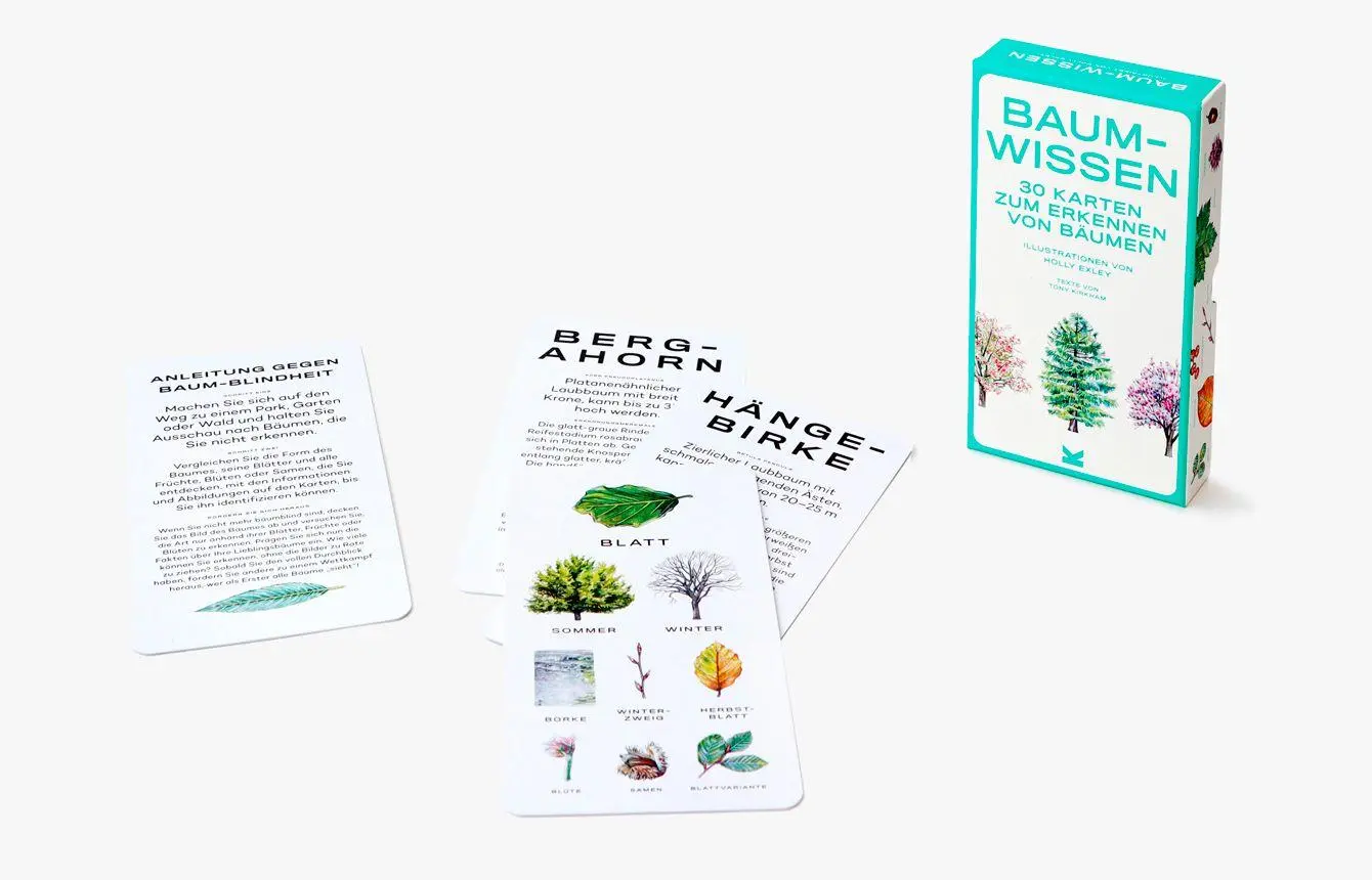 Bild: 9783962441678 | Baum-Wissen | 30 Karten zum Erkennen von Bäumen | Tony Kirkham | 30 S.