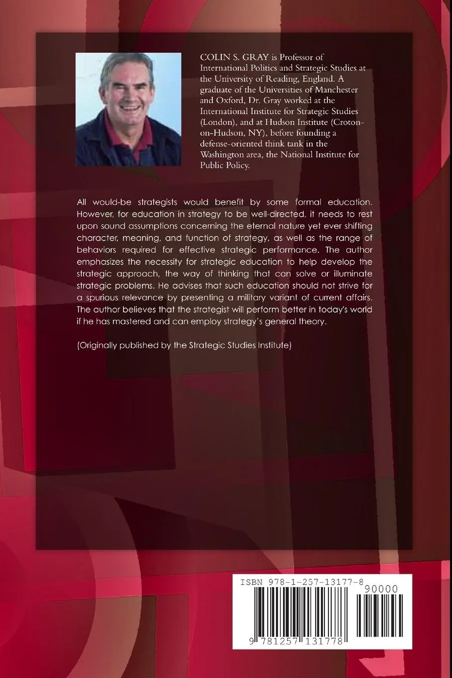 Rückseite: 9781257131778 | Schools for Strategy | Teaching Strategy for 21st Century Conflict