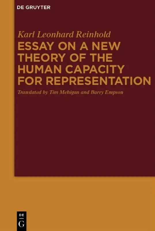 Cover: 9783110481778 | Essay on a New Theory of the Human Capacity for Representation | Buch