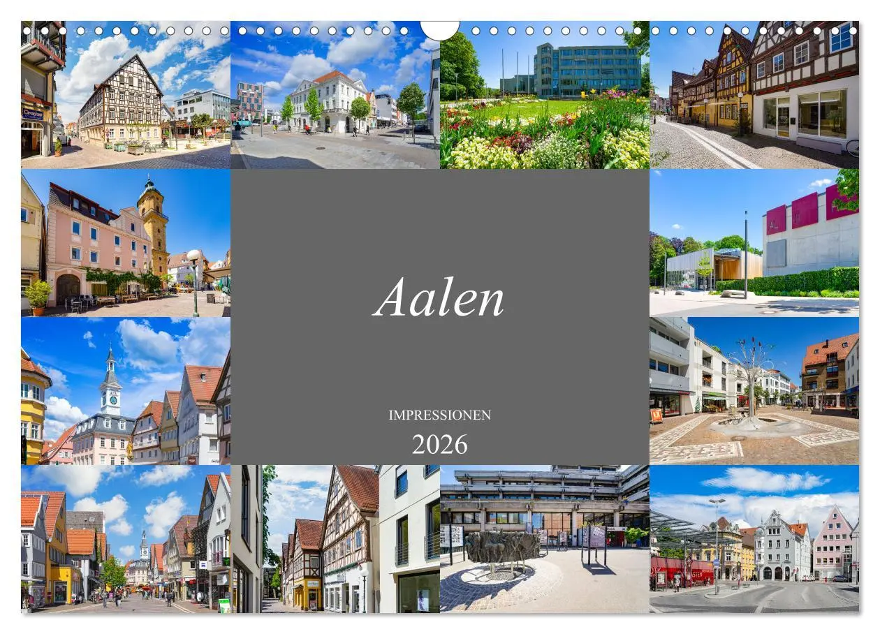 Cover: 9783457911778 | Aalen Impressionen (Wandkalender 2026 DIN A3 quer), CALVENDO...