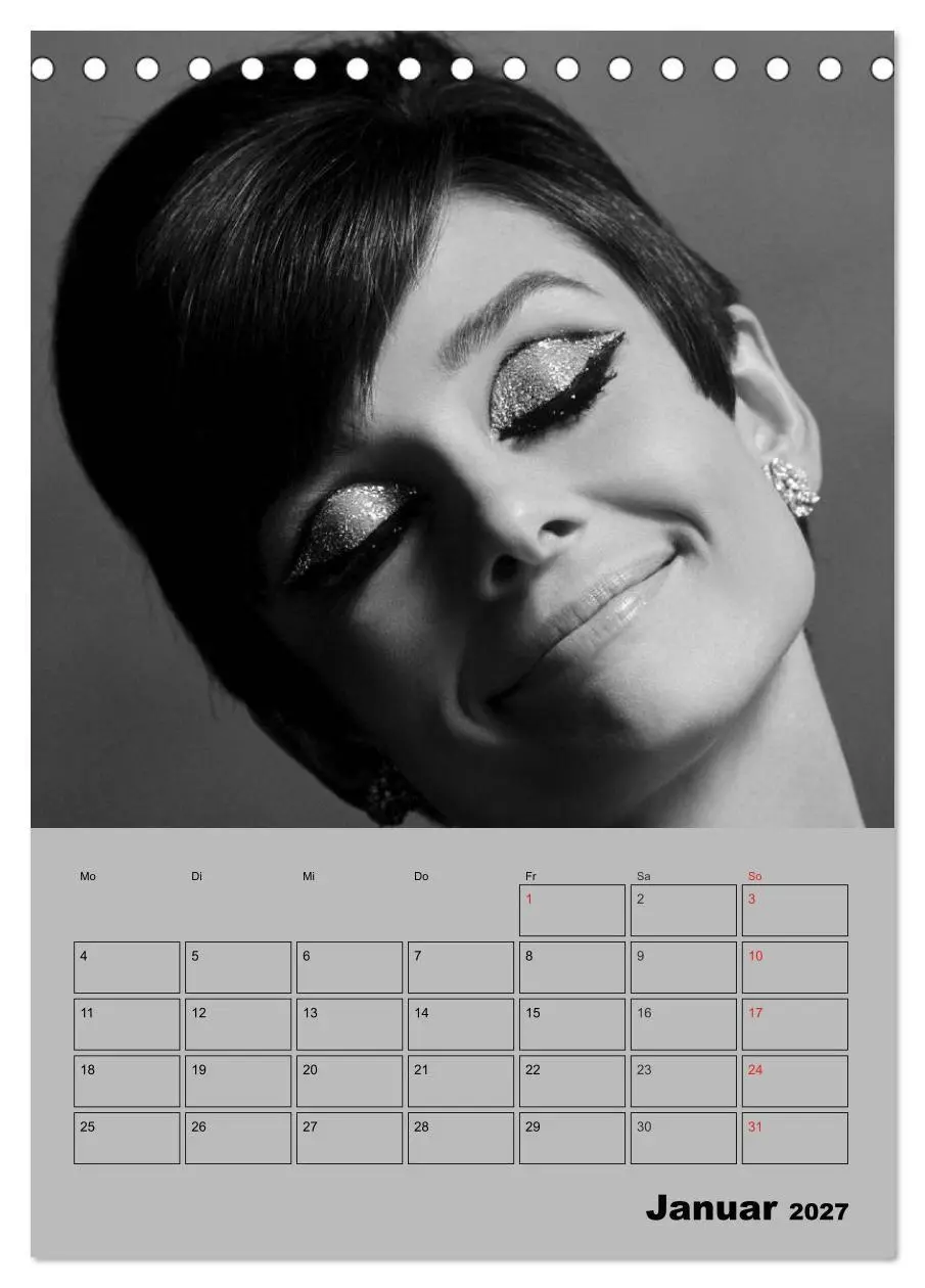 Bild: 9783569951778 | Hollywood-Diva. Audrey Hepburn (Tischkalender 2027 DIN A5 hoch),...