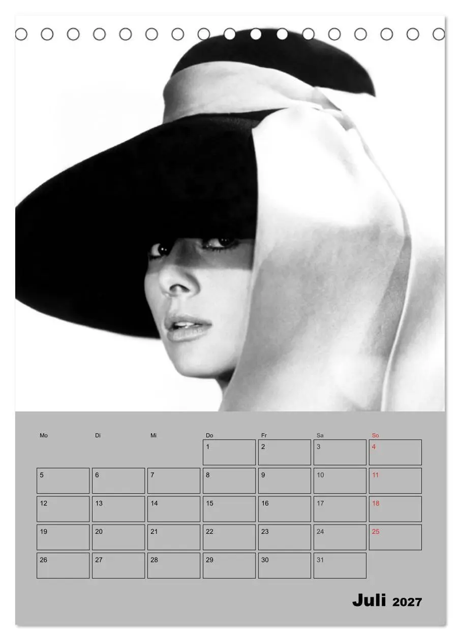 Bild: 9783569951778 | Hollywood-Diva. Audrey Hepburn (Tischkalender 2027 DIN A5 hoch),...