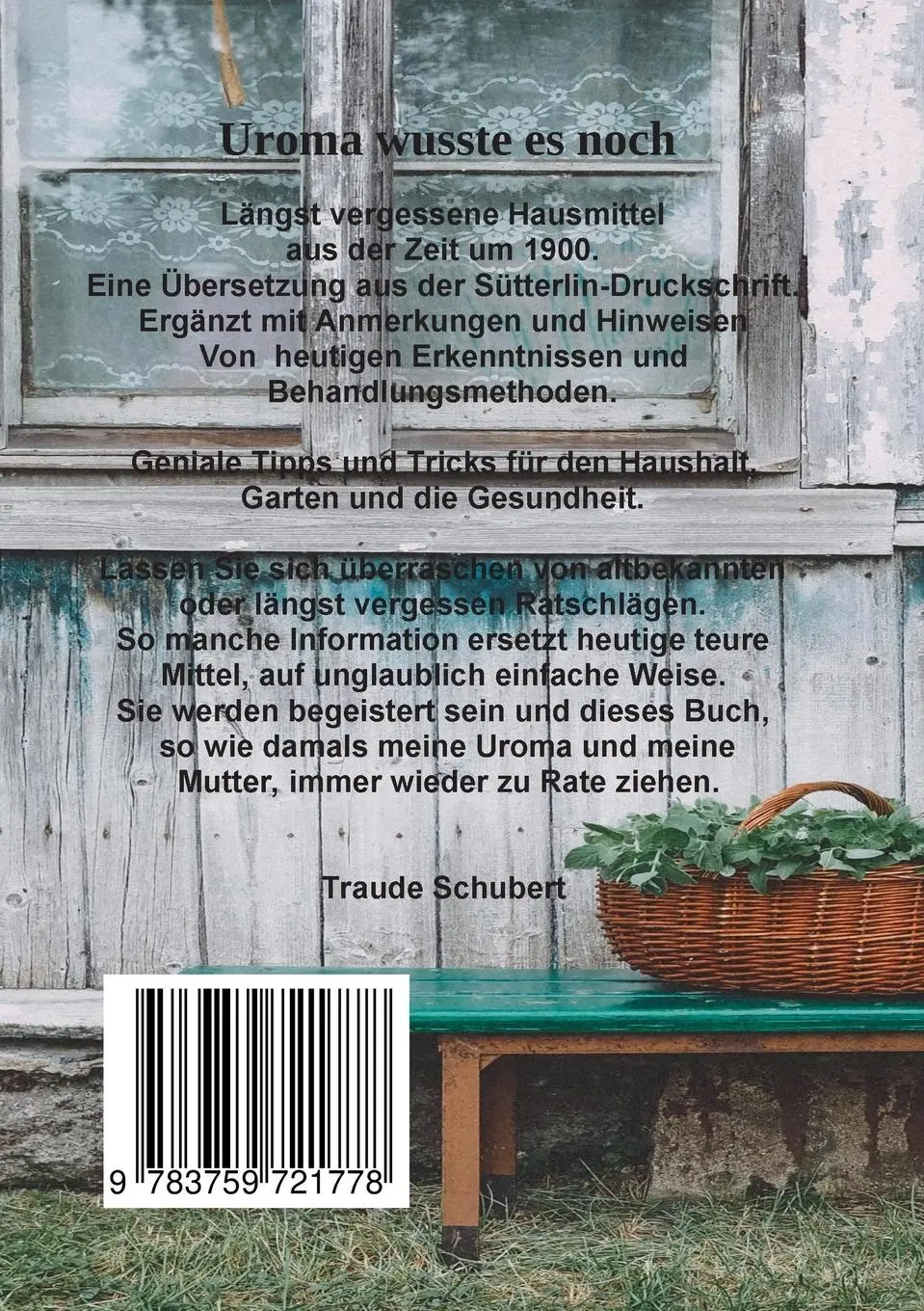 Rückseite: 9783759721778 | Uroma wusste es noch | Traude Schubert | Taschenbuch | Paperback