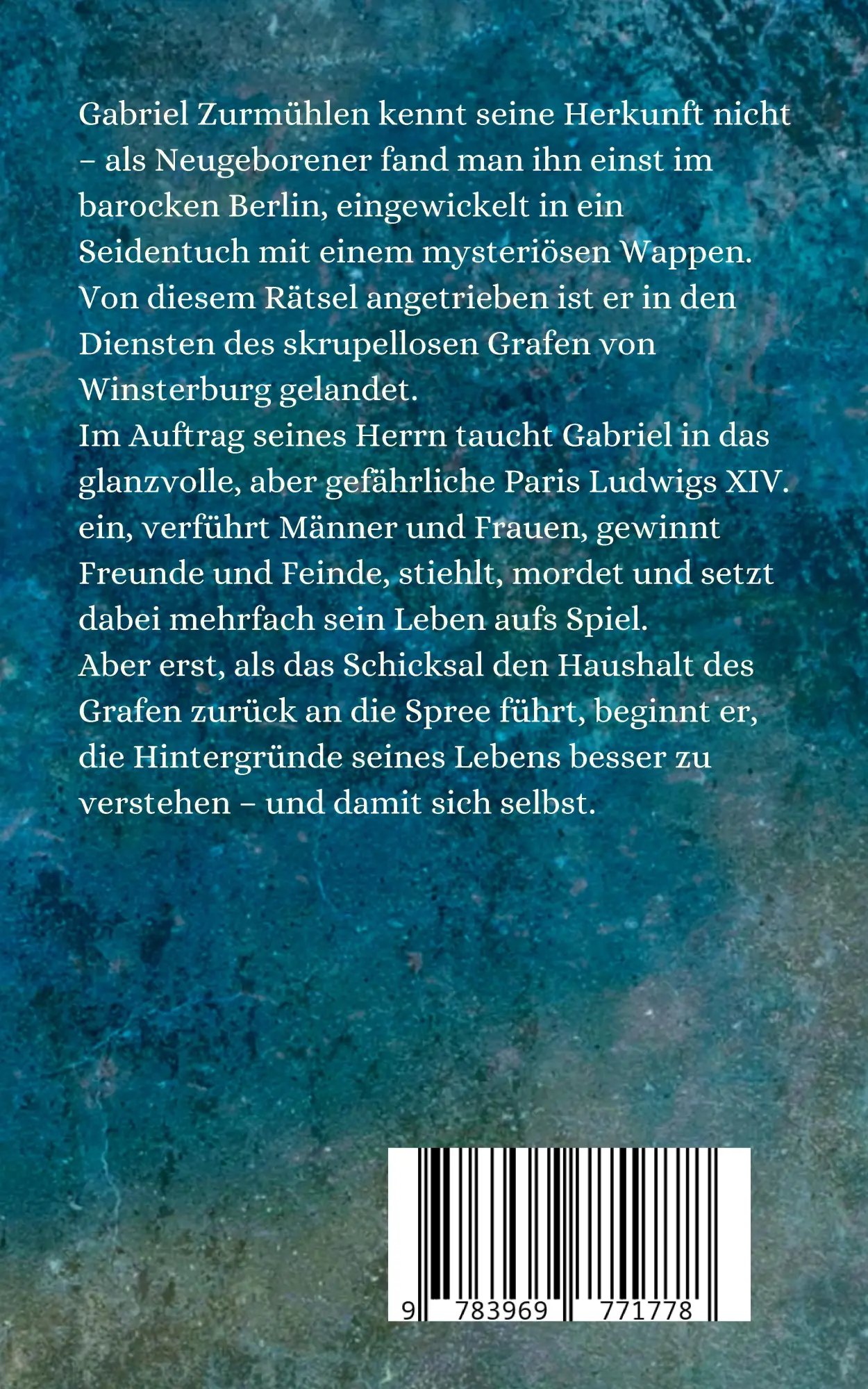Rückseite: 9783969771778 | Der Diener des Grafen | Ein historischer Roman zu Zeiten des Barocks