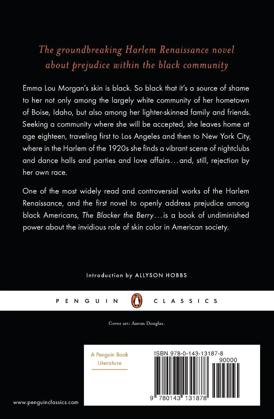 Rückseite: 9780143131878 | The Blacker the Berry . . . | Wallace Thurman | Taschenbuch | 164 S.