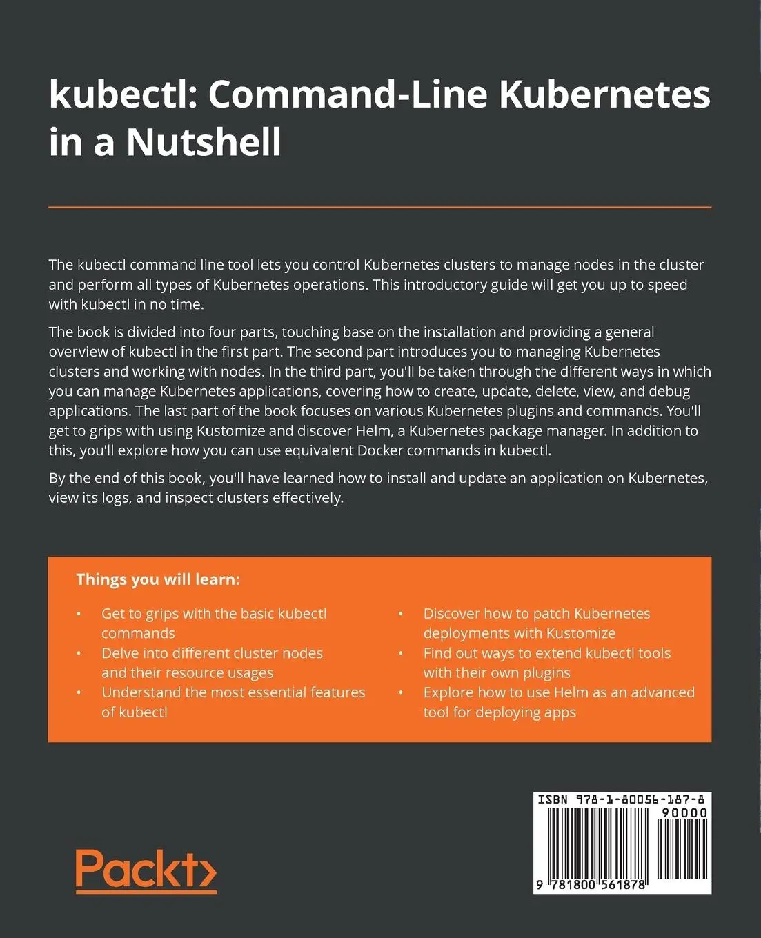Rückseite: 9781800561878 | kubectl Command-Line Kubernetes in a Nutshell | Rimantas Mocevicius