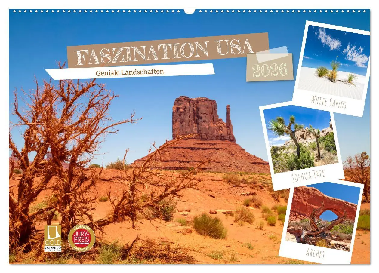 Cover: 9783457521878 | FASZINATION USA Geniale Landschaften (Wandkalender 2026 DIN A2...