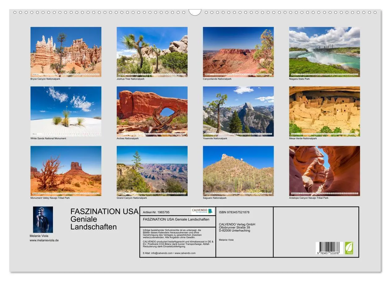 Bild: 9783457521878 | FASZINATION USA Geniale Landschaften (Wandkalender 2026 DIN A2...