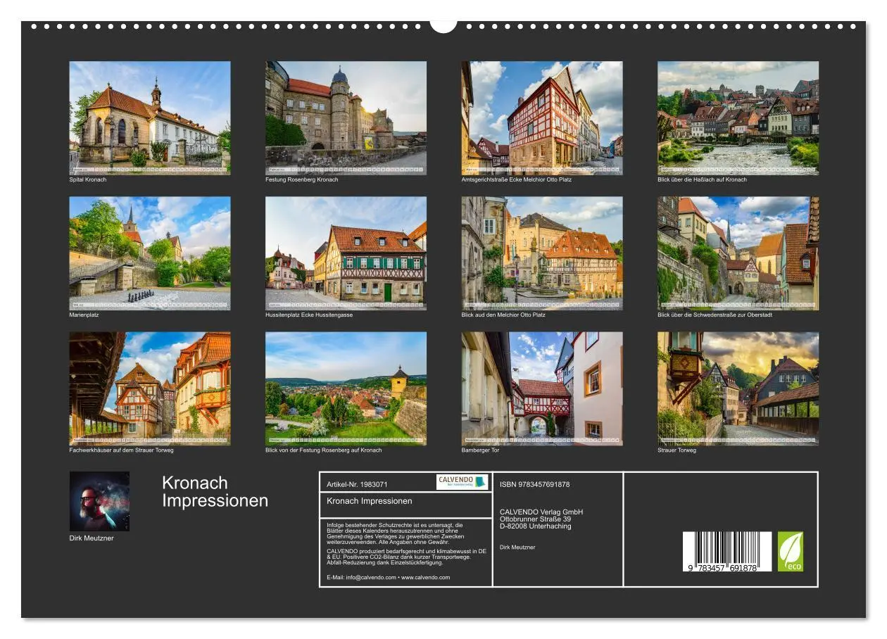 Bild: 9783457691878 | Kronach Impressionen (hochwertiger Premium Wandkalender 2026 DIN A2...
