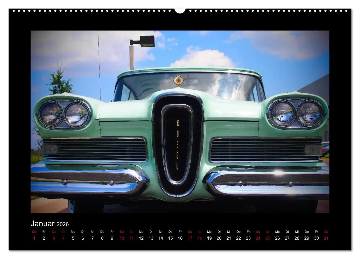 Bild: 9783457761878 | Retro Cars (hochwertiger Premium Wandkalender 2026 DIN A2 quer),...