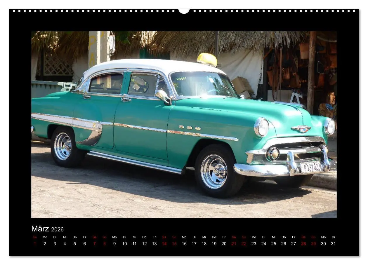 Bild: 9783457761878 | Retro Cars (hochwertiger Premium Wandkalender 2026 DIN A2 quer),...