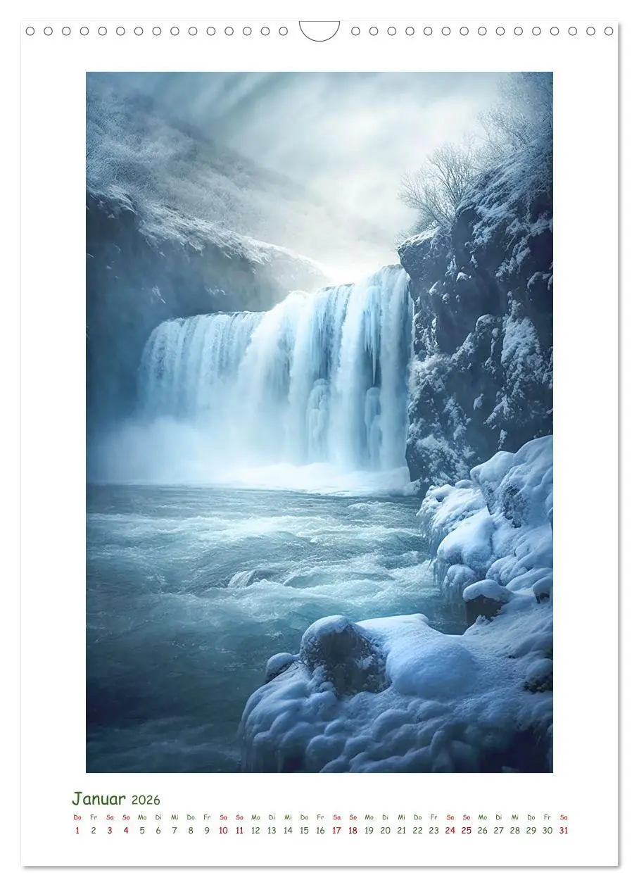 Bild: 9783516301878 | Malerische Wasserfälle (Wandkalender 2026 DIN A3 hoch), CALVENDO...