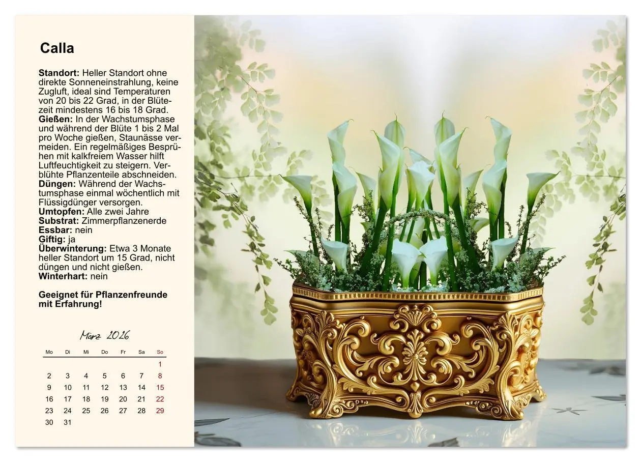 Bild: 9783516611878 | Bestes Raumklima durch Zimmerpflanzen (Wandkalender 2026 DIN A3...