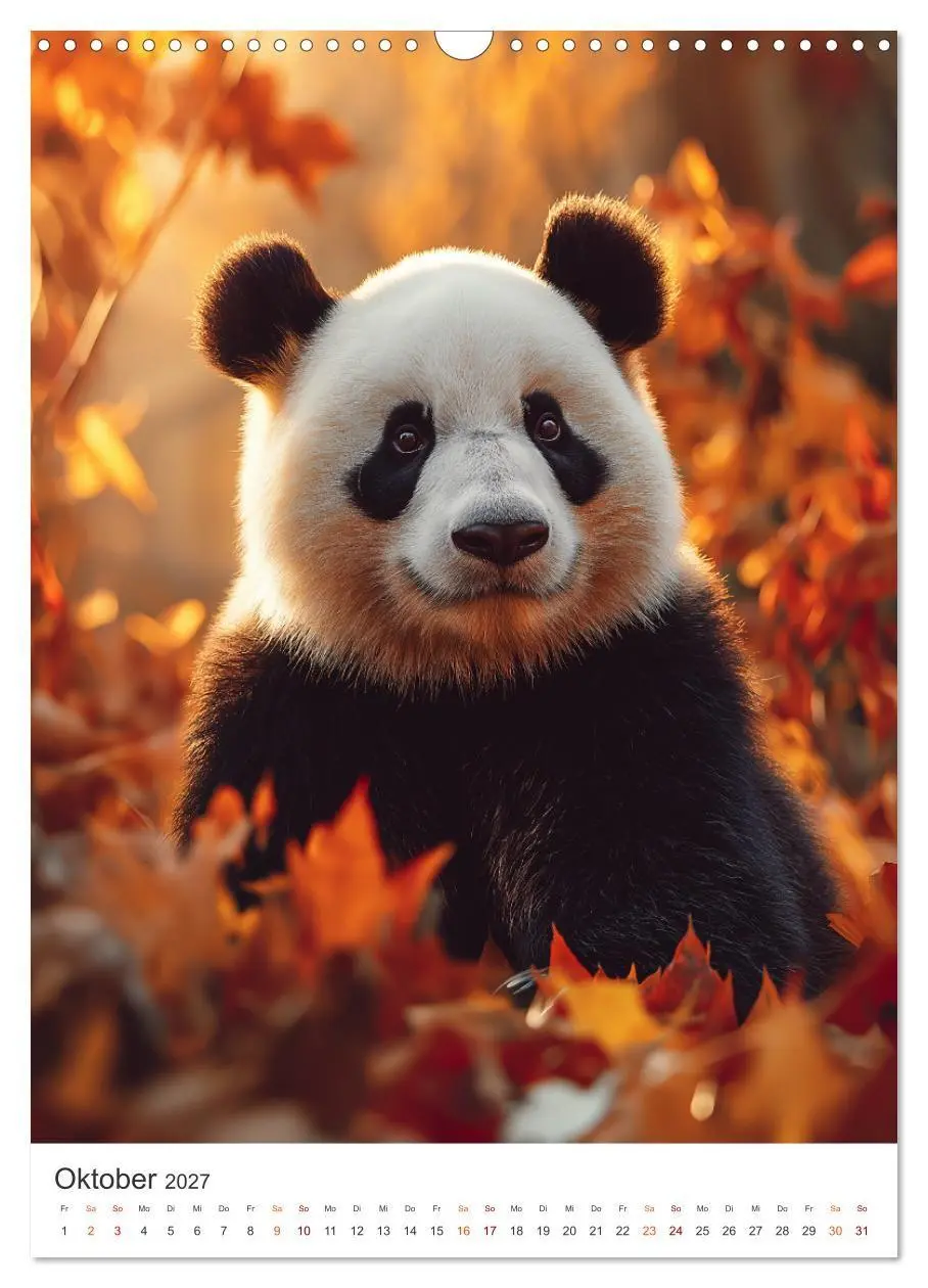 Bild: 9783516781878 | Panda Momente (Wandkalender 2027 DIN A3 hoch), CALVENDO Monatskalender