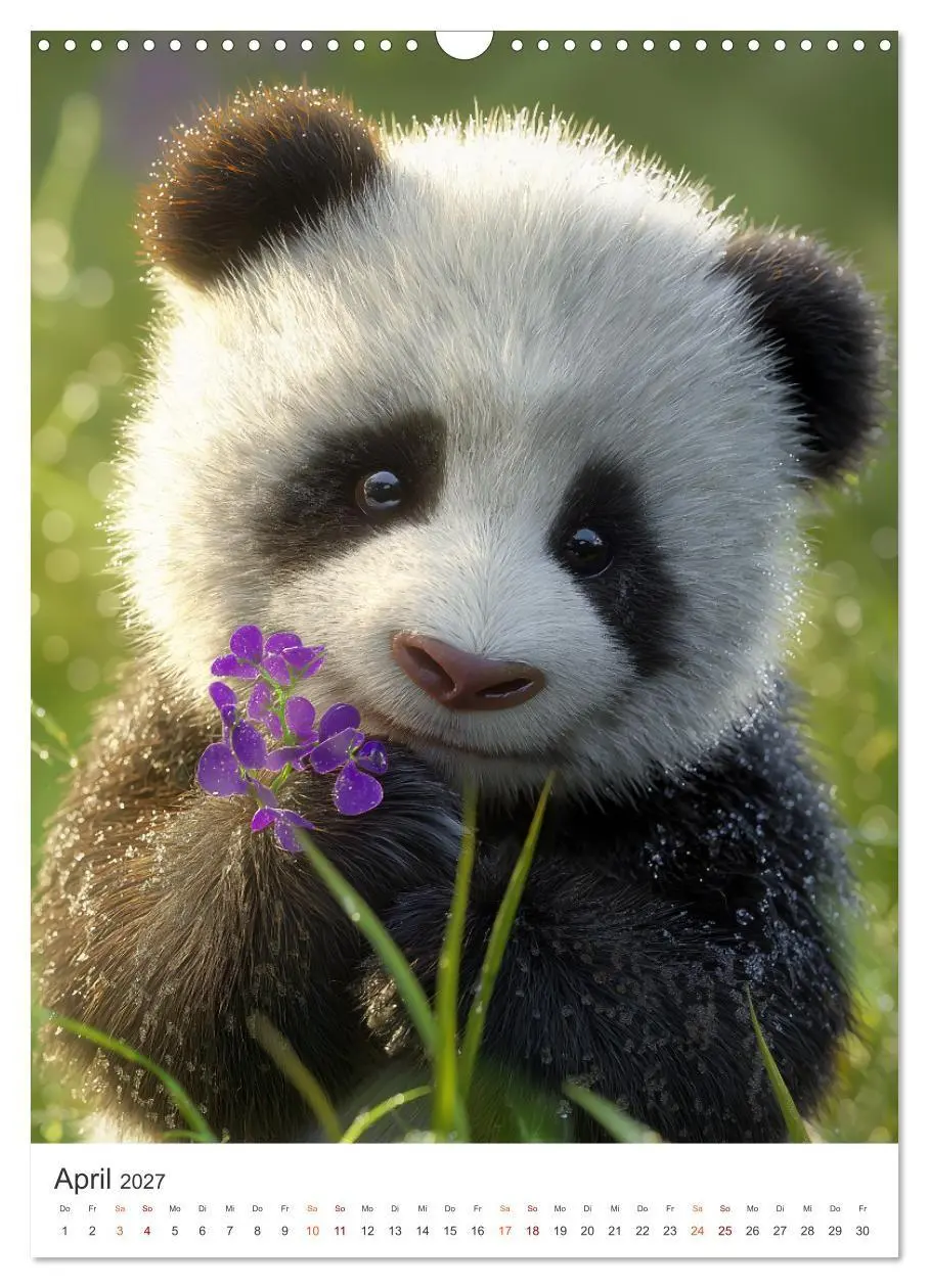 Bild: 9783516781878 | Panda Momente (Wandkalender 2027 DIN A3 hoch), CALVENDO Monatskalender